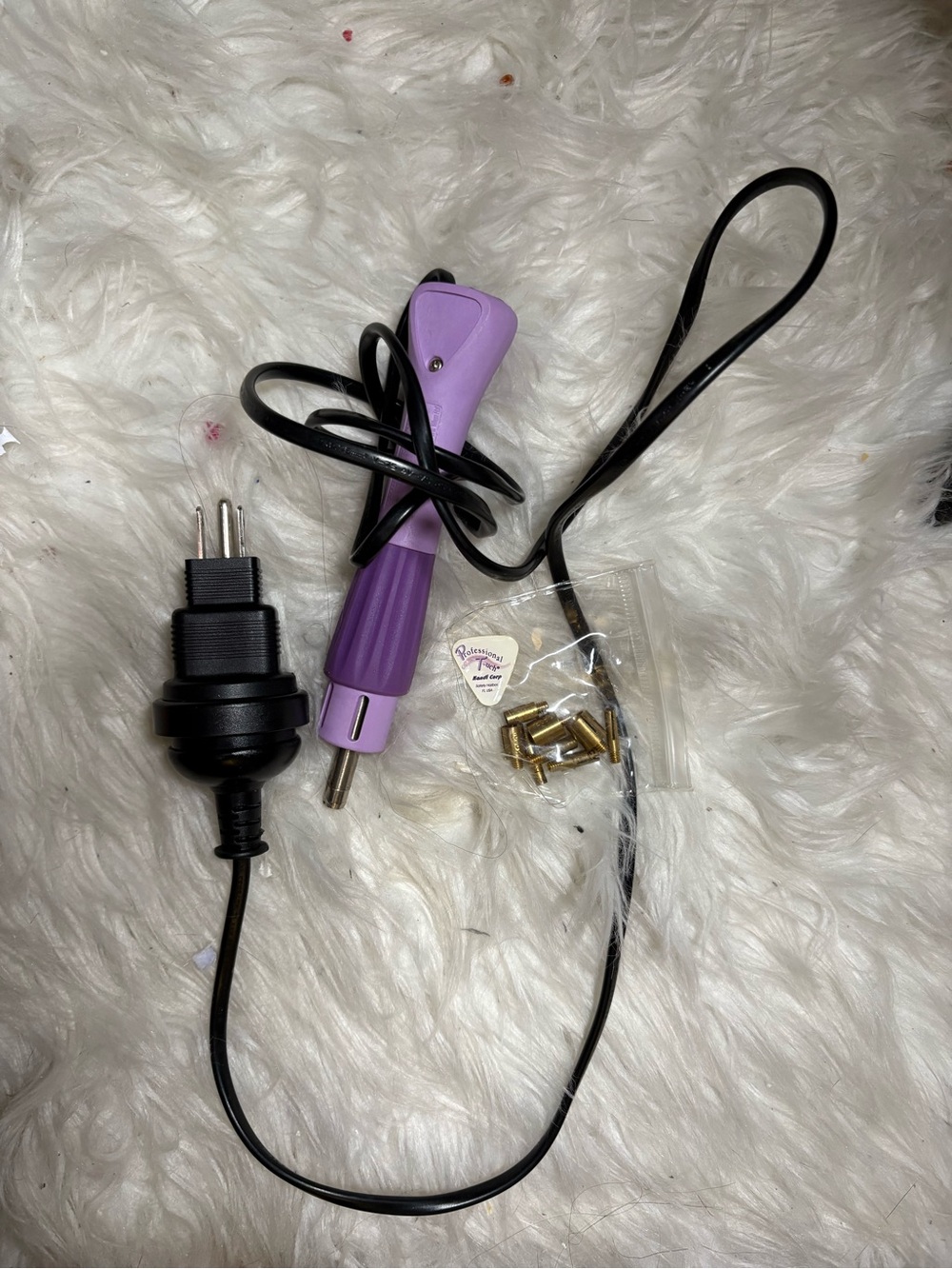 Purple Electric heat bedazzle Iron Tool with Power Cord
